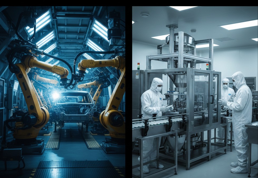 Who We Serve - Automotive, industrial automation, cleanroom & precision manufacturing